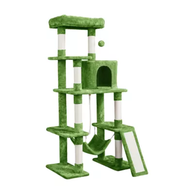 Yaheetech 63-in Multi-Level Cat Tree with Condo, Hammock and Scratching Board - Image 1