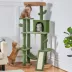 Yaheetech 63-in Cactus Cat Tree with Condo, Hammock and Scratching Board, Green/Brown image thumbnail 2