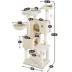 Yaheetech 64.5-in Multi-Level Cat Tree with 2 Condos, Hammock and Basket image thumbnail 3