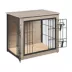 Yaheetech 27.5-in Dog Crate Furniture & Side Table with Double Doors image thumbnail 1