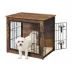 Yaheetech 27.5-in Dog Crate Furniture & Side Table with Double Doors image thumbnail 1