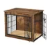Yaheetech 32-in Dog Crate Furniture & Side Table with Double Doors image thumbnail 1