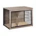 Yaheetech 38-in Dog Crate Furniture & Side Table with Double Doors image thumbnail 1