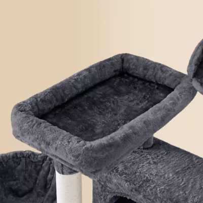 Yaheetech 64.5-in Multi-Level Cat Tree with 2 Condos, Hammock and Basket - Image 4