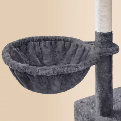 Yaheetech 64.5-in Multi-Level Cat Tree with 2 Condos, Hammock and Basket - Image 5