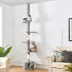 Yaheetech 89-104.5-in Adjustable Floor-to-Ceiling Cat Tree with Condo and 4 Perches image thumbnail 2