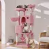 Yaheetech 64.5-in Multi-Level Cat Tree with 2 Condos, Hammock and Basket image thumbnail 2