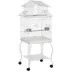 PawHut 53.9''H Large Rolling Steel Bird Cage Bird House with Detachable Rolling Stand, Storage Shelf image thumbnail 1