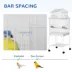 PawHut 53.9''H Large Rolling Steel Bird Cage Bird House with Detachable Rolling Stand, Storage Shelf image thumbnail 6