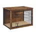 Yaheetech 40-in Dog Crate Furniture & Side Table with Double Doors image thumbnail 1