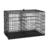 Yaheetech 48-in Wire Dog Crate with Removable Divider & 2 Doors image thumbnail 1