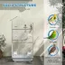 PawHut 39"H Bird Cage with Ladder, Swing, Toys, Perches, Tray, Feeding Bowls image thumbnail 6