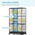 PawHut 71"H Bird Cage with Wheels, Perches, Ramp, Storgae Shelf, Toys image thumbnail 4