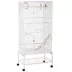 PawHut 71"H Bird Cage with Wheels, Perches, Ramp, Storgae Shelf, Toys image thumbnail 1