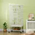 PawHut 71"H Bird Cage with Wheels, Perches, Ramp, Storgae Shelf, Toys image thumbnail 2
