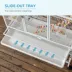 PawHut 71"H Bird Cage with Wheels, Perches, Ramp, Storgae Shelf, Toys image thumbnail 6