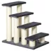 PawHut 4 Tier Pet Stairs and Scratching Post image thumbnail 1