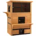 PawHut Cat House, Outdoor 3-Tier Kitty Shelter, Weather Resistant, w/ Escape Door image thumbnail 1