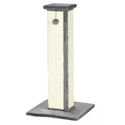 PawHut 32" Tall Cat Scratching Post for Indoor Cats and Kittens, Sisal Cat Scratcher - Image 1