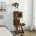 PawHut 63 Inch Cat Tree with Sisal Scratching Posts, Condos, Plush Perches, Hammock image thumbnail 2