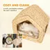 PawHut Cat Wall Shelf, Wall Mounted Cat House with Washable Cushion image thumbnail 5