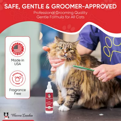 Warren London Cat Detangler Spray W/ Aloe Vera & Jojoba Oil, Frangrance Free- 8 Fl Oz - Image 5