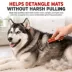 Warren London Dematting Rake Brush For Dogs & Cats W/ Skin Friendly Rounded Edges & Ergonomic Handle image thumbnail 4