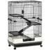 PawHut 45"H Cage, 4-Level Cage for Ferret, Chinchilla, Hedghog, Bunny, Guinea Pig, Small Animal image thumbnail 1