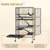 PawHut 6-Tier Rolling Small Animal Cage for Rabbit, Ferret, Chinchilla, Rat image thumbnail 7