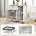 PawHut Cat Litter Box Enclosure with Drawer, Storage, Anti-tip Kit image thumbnail 3