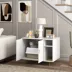 PawHut Cat Litter Box Enclosure, Hidden Litter Box with Scratching Pad, Storage image thumbnail 2