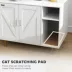 PawHut Cat Litter Box Enclosure, Hidden Litter Box with Scratching Pad, Storage image thumbnail 6