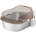 PawHut Stainless Steel Cat Litter Box with High Sided Enclosure, Scoop, Non-Sticky & Anti-Urine Leak image thumbnail 1