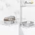 PawHut Stainless Steel Cat Litter Box with High Sided Enclosure, Scoop, Non-Sticky & Anti-Urine Leak image thumbnail 3
