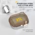 PawHut Stainless Steel Cat Litter Box with High Sided Enclosure, Scoop, Non-Sticky & Anti-Urine Leak image thumbnail 5