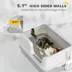 PawHut Stainless Steel Cat Litter Box with Lid with Scoop, High Sided, Non-Stick image thumbnail 4