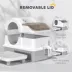 PawHut Extra Large Stainless Steel Cat Litter Box w/ High Sides, Removable Lid, Scoop image thumbnail 4