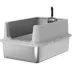 PawHut XL Stainless Steel Cat Litter Box for Big and Multiple Cats with High Wall Side, Scoop image thumbnail 1