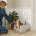 PawHut XL Stainless Steel Cat Litter Box for Big and Multiple Cats with High Wall Side, Scoop image thumbnail 2