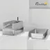 PawHut XL Stainless Steel Cat Litter Box for Big and Multiple Cats with High Wall Side, Scoop image thumbnail 3