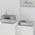 PawHut Stainless Steel Litter Box, XL High Sided Cat Litter Box with Scoop, Anti Leakage image thumbnail 3