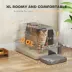 PawHut XL Stainless Steel Cat Litter Box, 80L Kitty Litter Box with Front/Top Entry, Trapping Step image thumbnail 3