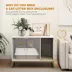 PawHut Cat Litter Box Enclosure with Tall Legs, Litter Mat, Fits Most Litter Box's image thumbnail 5