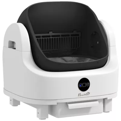 PawHut Open-Top Self Cleaning Cat Litter Box, Automatic Cat Litter Box with Integrated Safety - Image 1