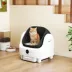 PawHut Open-Top Self Cleaning Cat Litter Box, Automatic Cat Litter Box with Integrated Safety image thumbnail 2