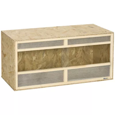 PawHut Reptile Terrarium, 58 Gallon Reptile Tank with Sliding Doors, Breathable Mesh - Image 1