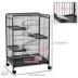 PawHut 37"H Cage, 4-Tier Rolling Rabbit, Ferret, Rat, Chinchilla Cage with Removable Tray image thumbnail 3