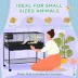 PawHut Small Animal Cage Deluxe Pet Habitat for Rabbit, Guinea Pig, Chinchilla, Rat image thumbnail 5