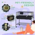 PawHut Small Animal Cage Deluxe Pet Habitat for Rabbit, Guinea Pig, Chinchilla, Rat image thumbnail 7