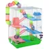 PawHut 5-Tier Hamster Cage with Exercise Wheel, Play Tube, Water Bottle, Dish, Ladder image thumbnail 1